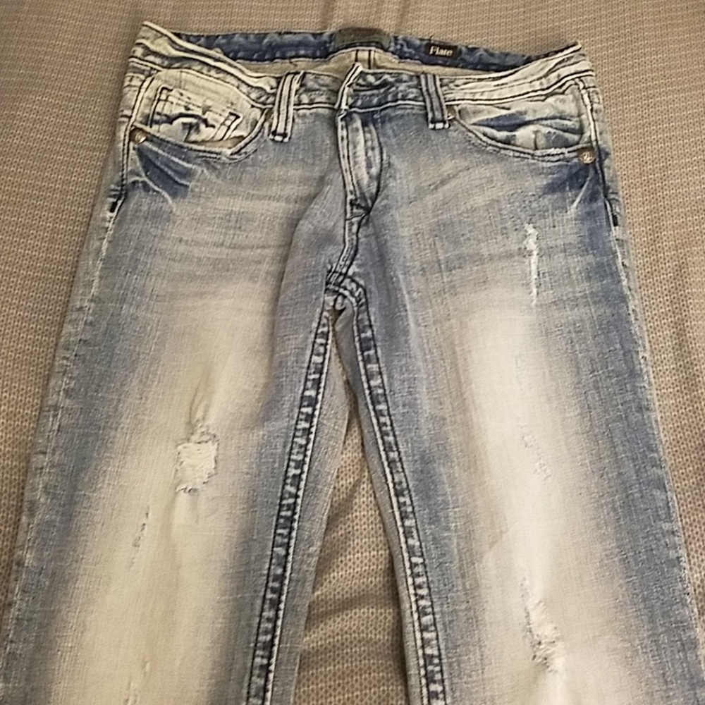Flare light wash skinny Jean's juniors